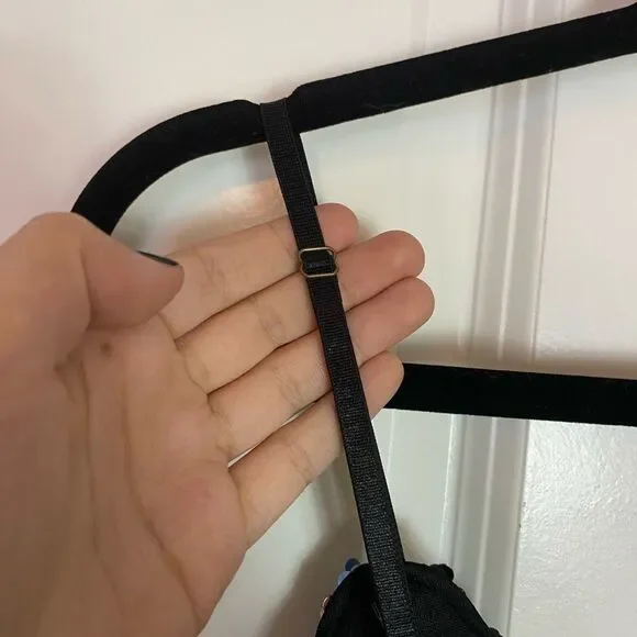 Fashion Nova Black and Green Sequin striped Dress adjustable straps NWT size L - Picture 11 of 16